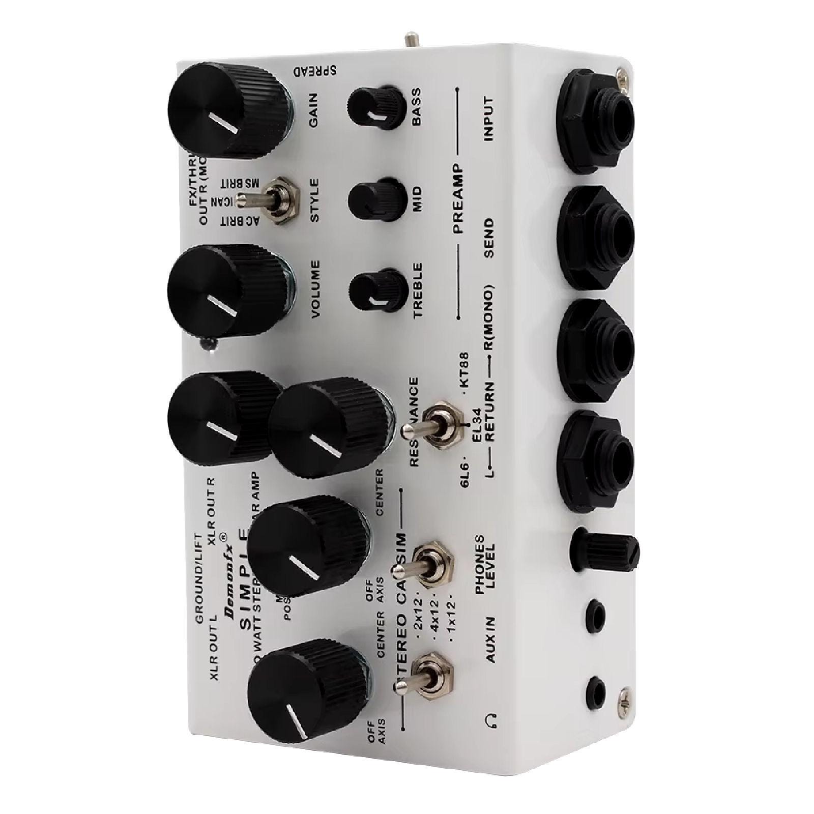 Demonfx SIMPLE DI Box Guitar Pedal Preamp Simulator,power Amp