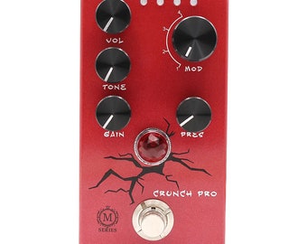 Mosky Crunch Pro Distortion Guitar Pedal 4 Modes with VoL,TONE,GAIN, PRES Button