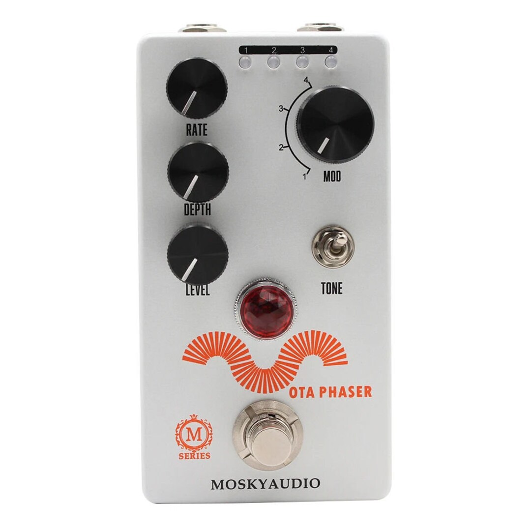 MOSKY OTA Phaser Pedal,4 Mode Phase Effect Pedal With Rate/depth