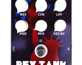 Hot Box Rev Tank Reverb Pedal True Bypass Long Lush Reverb up to 6000ms