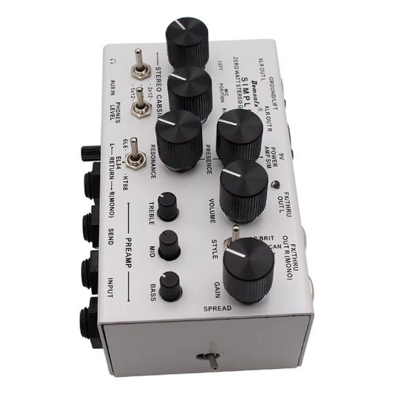 Demonfx SIMPLE DI Box Guitar Pedal Preamp Simulator,power