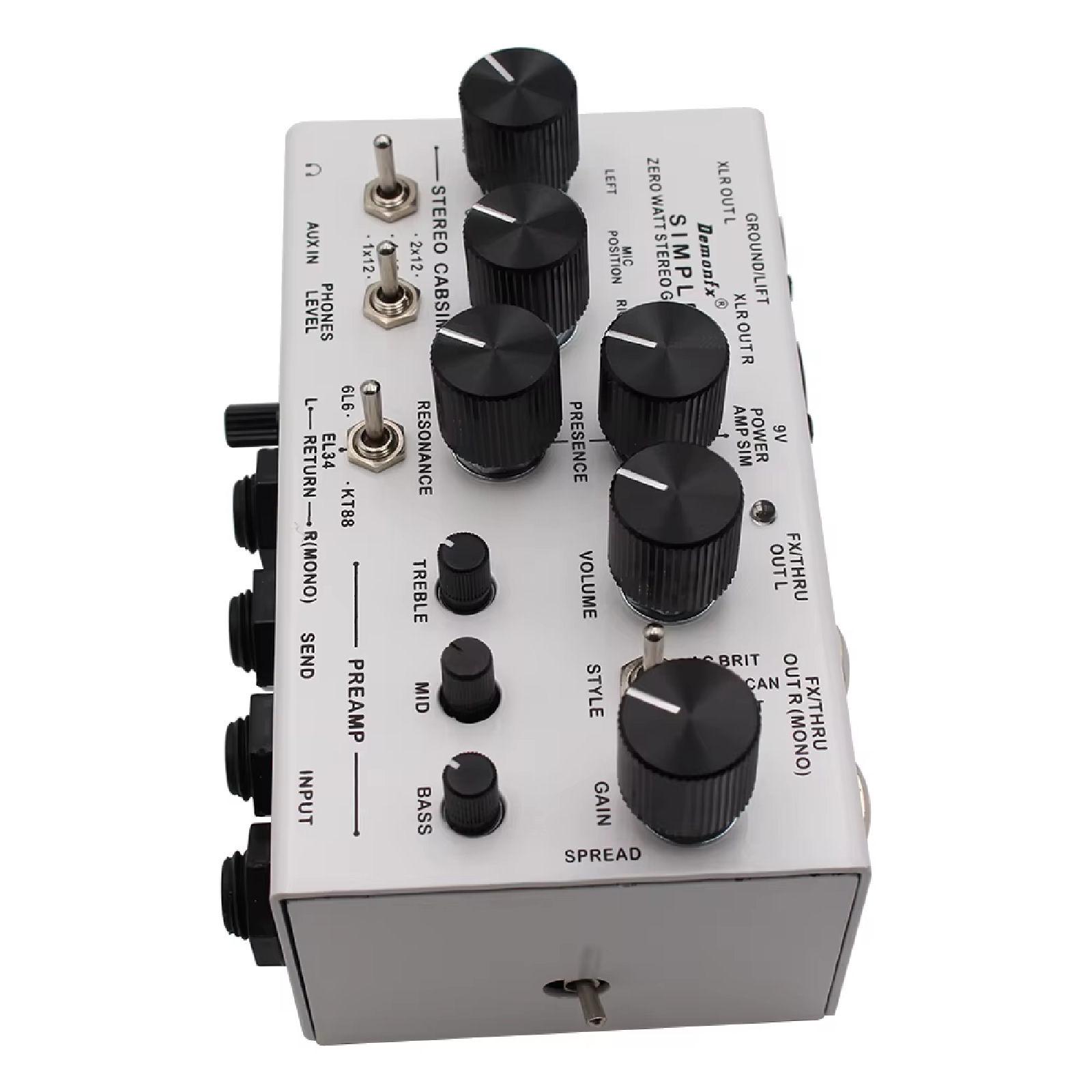 Demonfx SIMPLE DI Box Guitar Pedal Preamp Simulator,power