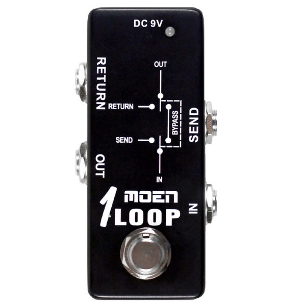 MOEN 1 Loop NLP1 Mini Guitar Single Loop Routing Pedal - Routing Effects