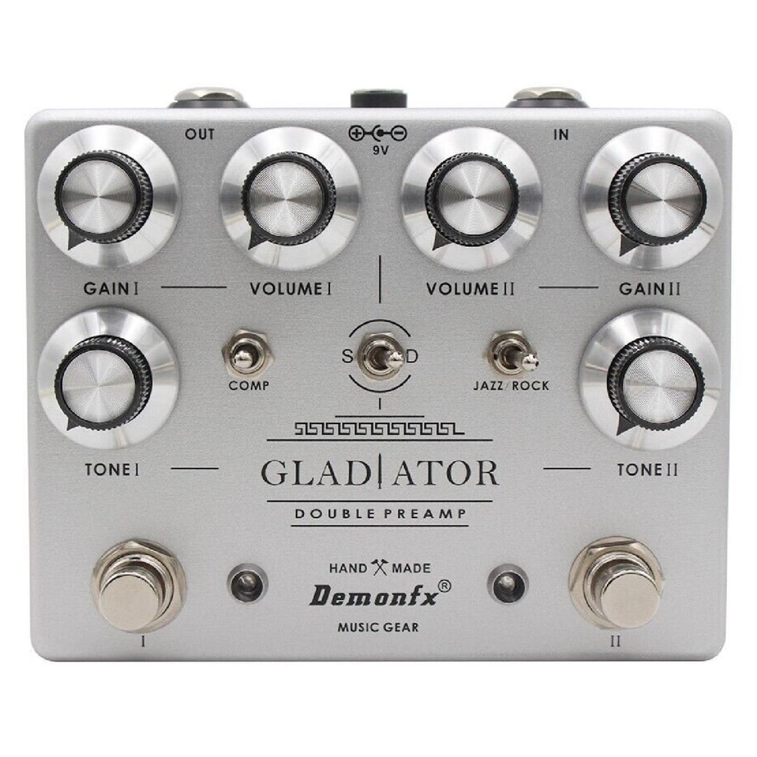 DemonFx Gladiator Double Preamp Electric Guitar Pedal