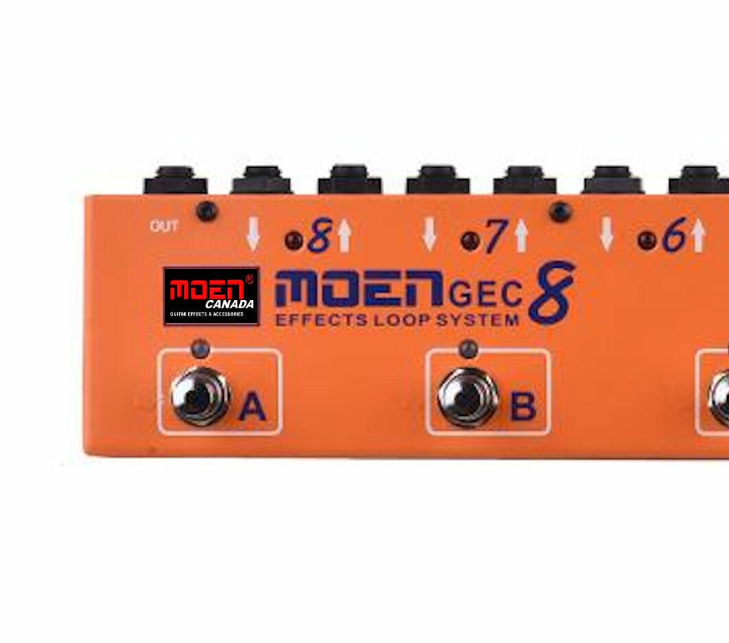Moen-canada GEC8 Orange Effect-pedal-commander-effects-loop-system