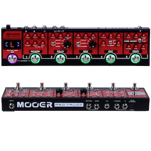 Mooer Red Truck Combined Distortion Overdrive Delay Gitarreneffektpedal mit Koffer