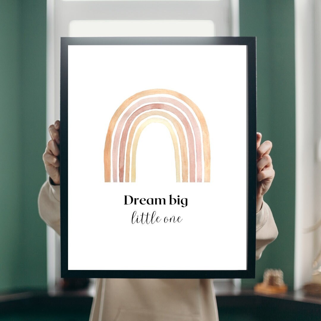 Rainbow Digital Art Print for Kids Room Digital Printable Art for Babies Room or Kids Room Etsy