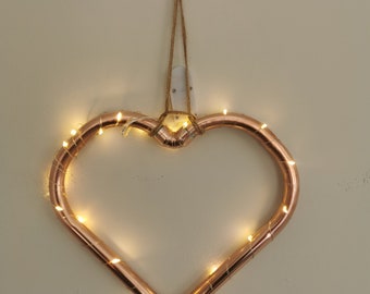 Copper LED Heart.