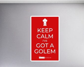 Keep Calm I Have A Golem sticker (Red)