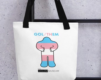 Gol/Them Trans Pride Golem Tote bag