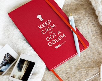 Keep Calm, I've Got a Golem Hardcover bound notebook