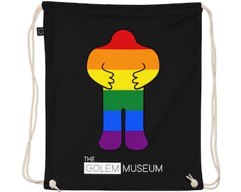 Gay Pride Golem Drawstring Bag