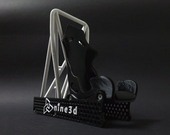 Racing seat Phone Holder, Motorsport Phone Support, Petrol Head Gift, Rally Gift for him, Drifting Gift for him, 3D Printed, Business gift