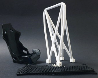 Support de téléphone pour siège de course à monter soi-même, support pour téléphone de sport automobile, cadeau tête essence, cadeau pour lui, cadeau dérive pour lui, imprimé 3D, cadeau d'affaires