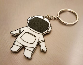 Llavero de astronauta impreso en 3D - Figura de astronauta - Regalo de exploración espacial - Llavero para amantes del espacio - Llavero personalizado - Hecho a mano - Regalo