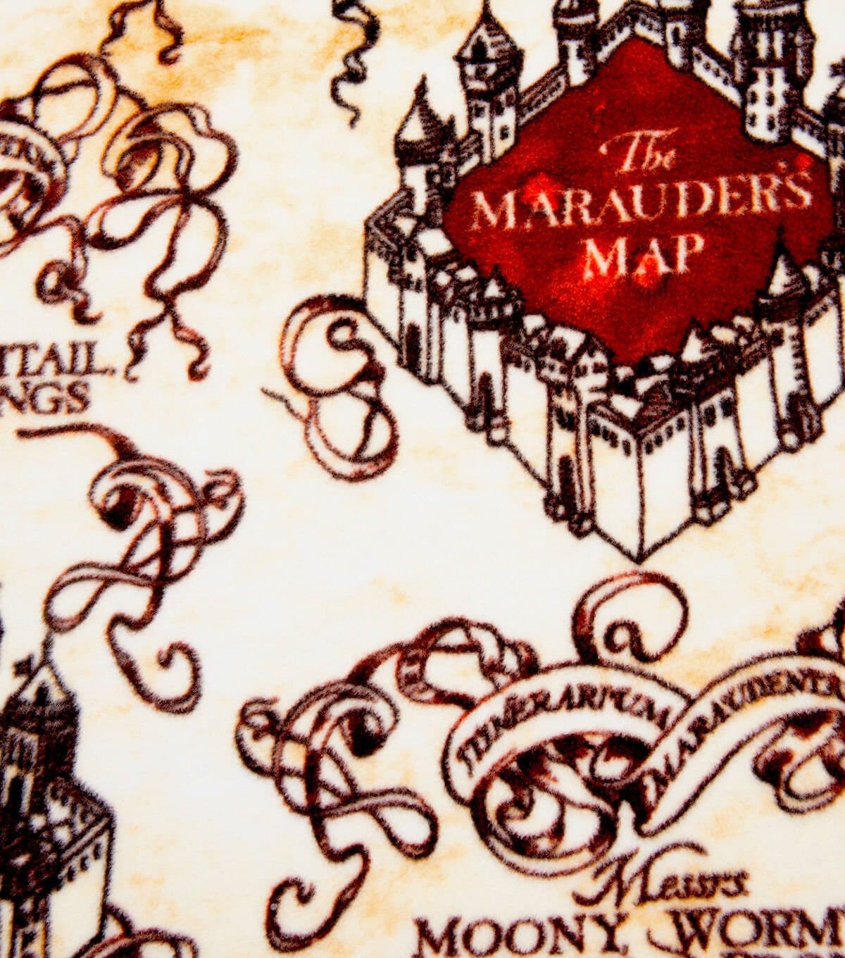 Marauders map fleece blanket new arrivals