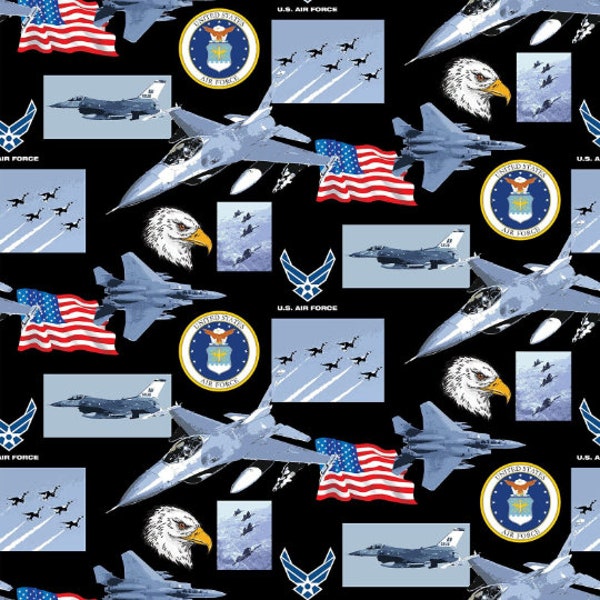 United States Air Force Military National Military 100% Cotton Fabric 3577