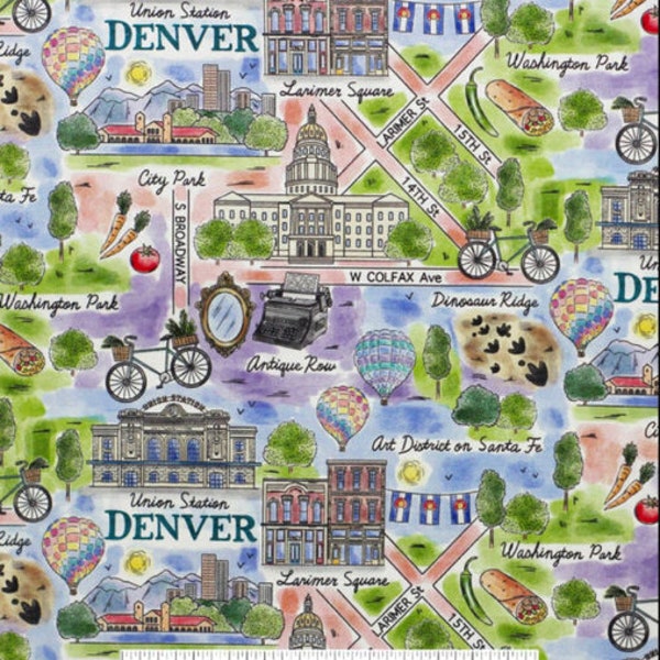 Denver City Pride Premium Cotton Fabric 100% Cotton Fabric