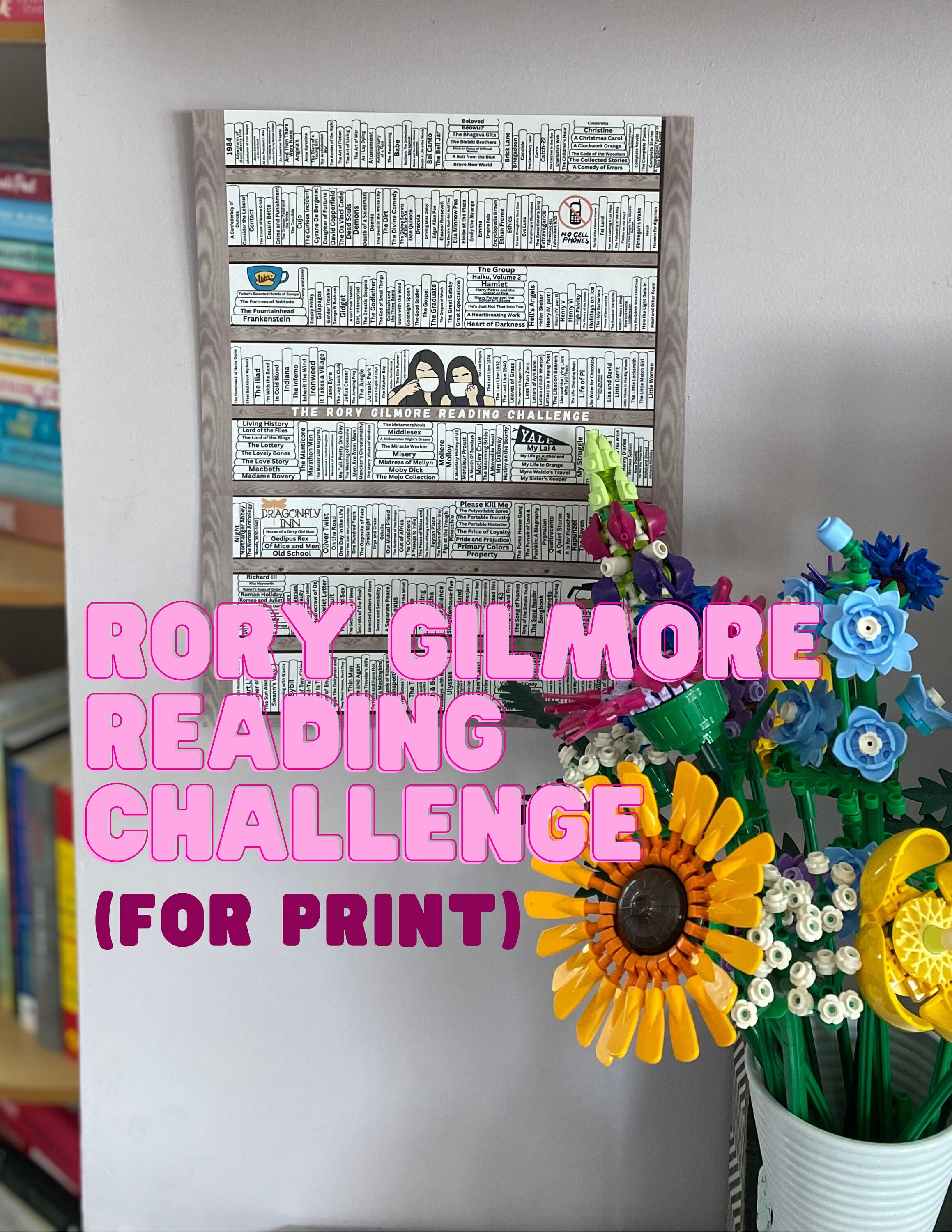 Rory Gilmore Reading Challenge (PRINTABLE Version With Boarder) (408