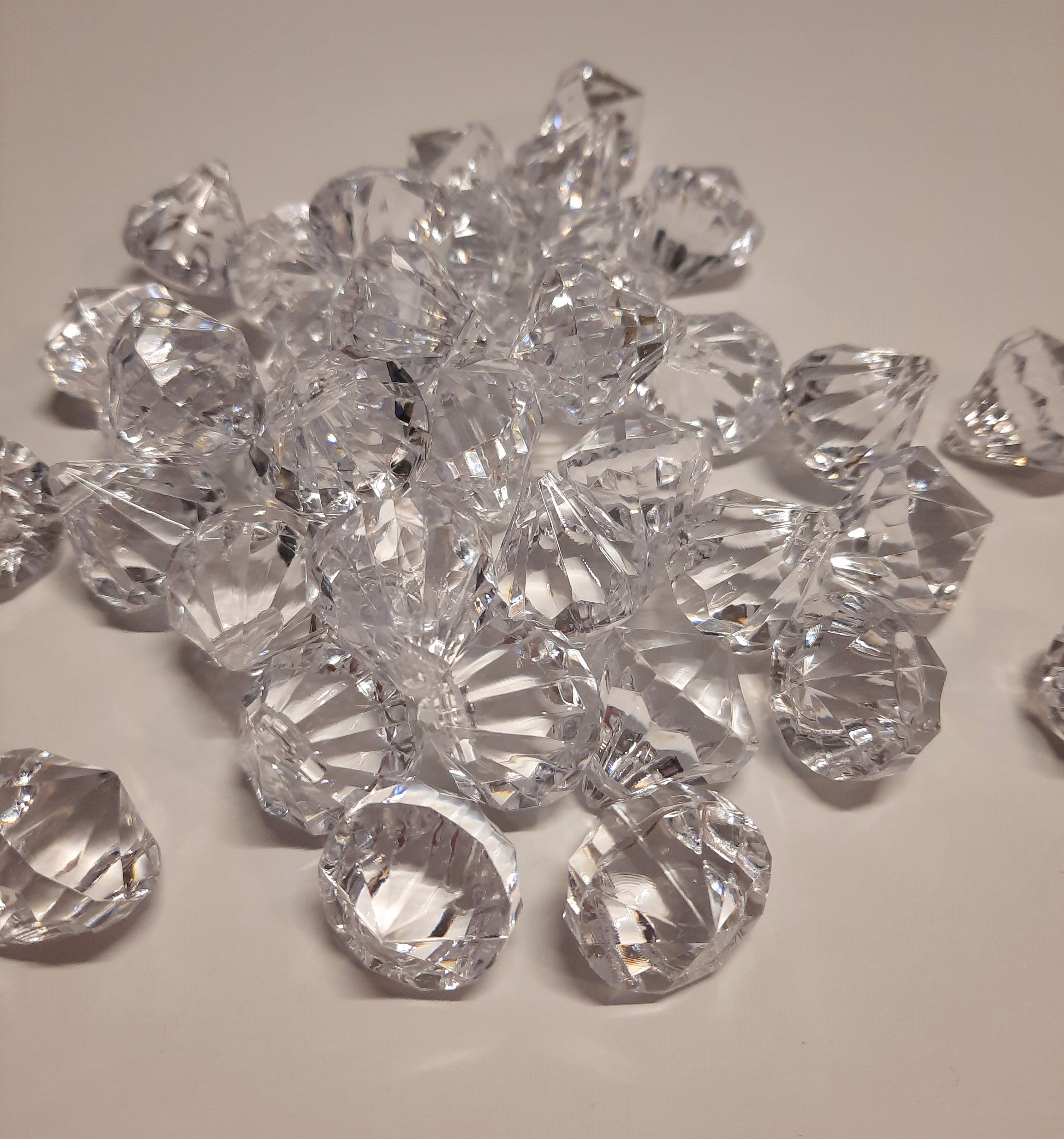 Diamond Acrylic Gems Etsy UK