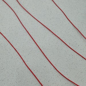Red cord, 0.5mm, Red string, Macrame cord, Bracelet string, Beading thread, Craft supply, Book binding, Friendship bracelet, Beading image 4