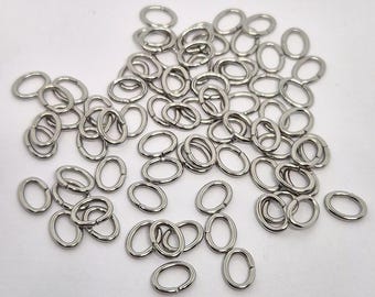 Oval jump rings, Connector, Jewellery making, Finding