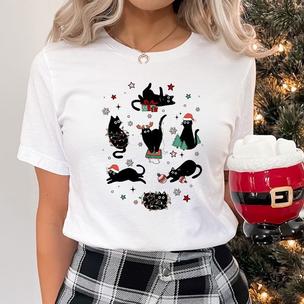 Kitten christmas shirts