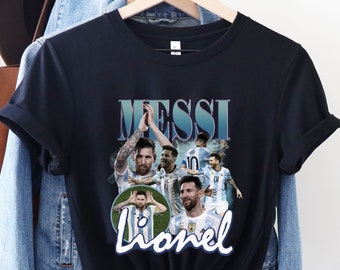 Lionel Messi Shirt, World Cup 2022, Football Player, Rap Hip Hop 90s T Shirt, Unisex Size T-Shirt, Messi Shirt