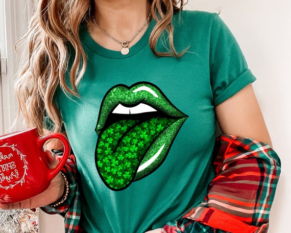 St Patricks Day Women Lips - St. Patrick's Day Gift T-Shirt St Patricks Day Women Lips - St. Patrick's Day Gift T-Shirt