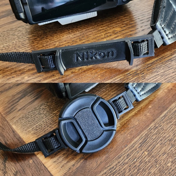 Minimalist Camera 77mm Lens Cap Holder For Camera Strap, Fits Nikon, Canon, and Sony