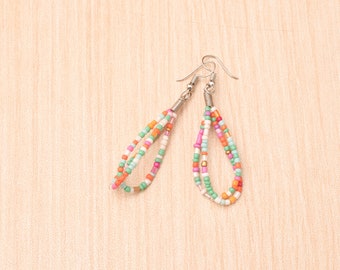 Earrings, Bead Style, Multiple Colors Ugandan Hand-made