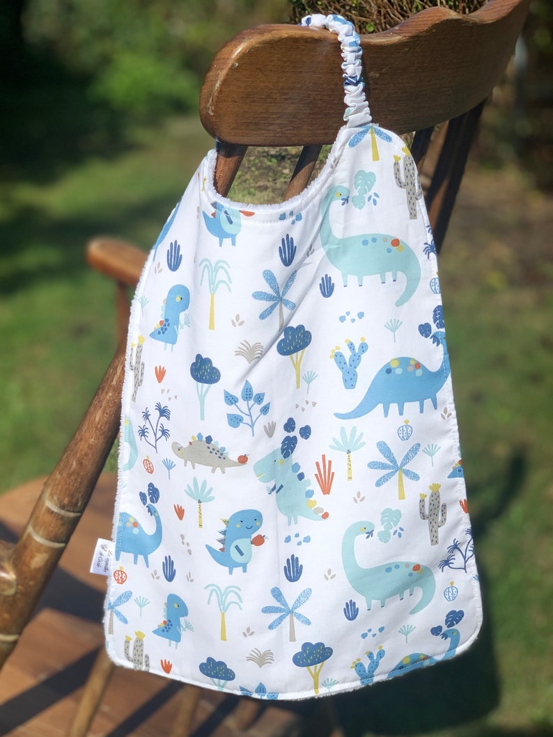 elastic bib, children's elastic towel, maternal towel, adult towel dinosaures