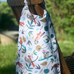 elastic bib, children's elastic towel, maternal towel, adult towel marsupiaux