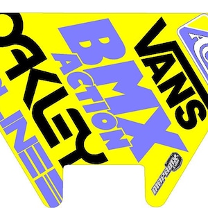 Bmx Number Plate Redline Style Art and Template ai eps dxf pdf png