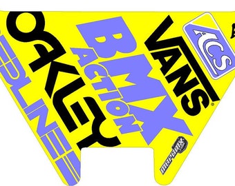 Bmx Number Plate Redline Style Art and Template ai eps dxf pdf png