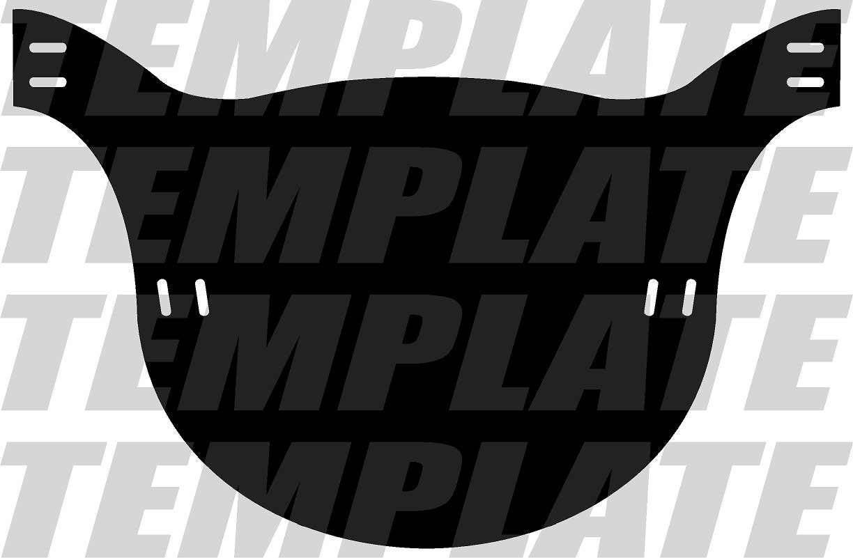 Bmx Number Plate Old School US Art and Template Ai Dxf Pdf Eps Etsy