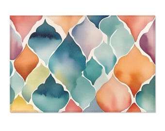 Alfombra de área - Alfombra color agua