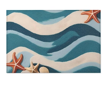 Alfombra de área - Alfombra de playa costera