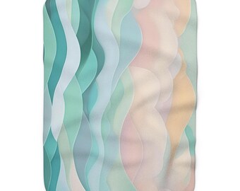 Manta polar Sherpa - Calming Pastel