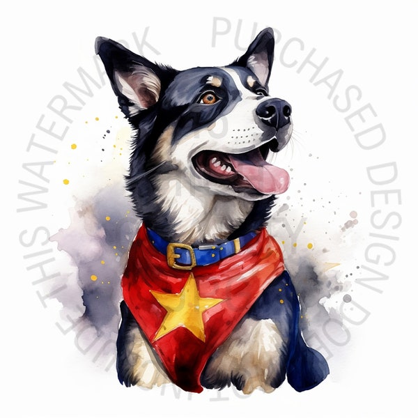Superhero Dog Clipart Bundle, 15 JPG de haute qualité, Clipart de chiens mignons, Flying Dog Clipart, Superpower, Magic Clipart Bundle, Usage commercial