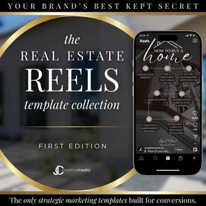 Real Estate Reels Video Templates: Canva Realtor Marketing (Digital Download)