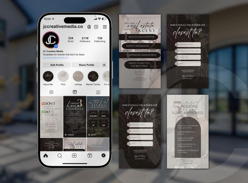Real Estate Reels Video Templates: Canva Realtor Marketing (Digital Download) image 4