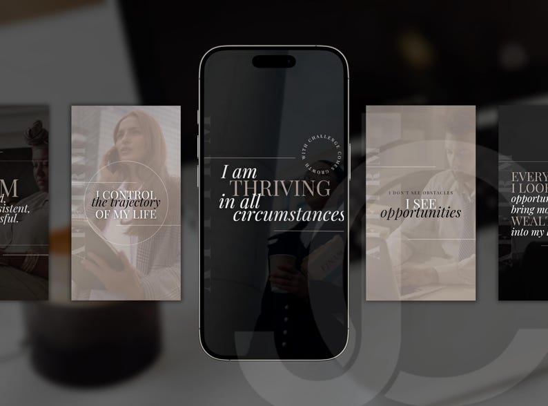 Success Affirmation Reels: Canva Video Templates (Digital Download) 画像 3