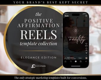 Affirmation Reels Video Templates: Blush Edition Canva Designs (Digital Download)
