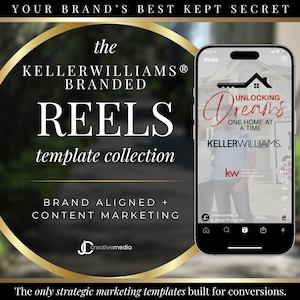 Keller Williams Reels Videos, KW Reel Templates, Real Estate Marketing, Realtor Canva Video Template, Real Estate Social Media Marketing