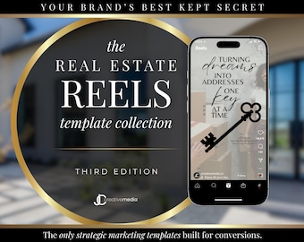Real Estate Reels Video Templates: Realtor Social Media (Canva, Vol. 3)