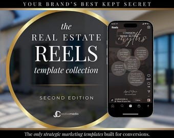 Real Estate Reels Templates VOL. 2: Realtor Social Media (Canva)