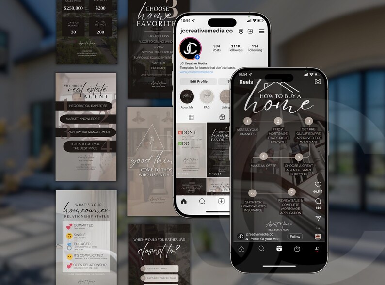 Real Estate Reels Video Templates: Canva Realtor Marketing (Digital Download) image 2