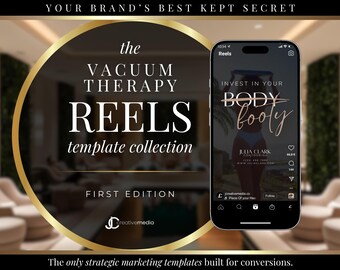 BBL Breast Lift Reels: Body Contouring Instagram Templates (Canva)