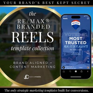 RE/MAX Real Estate Reels: Canva Video Templates (Digital Download)